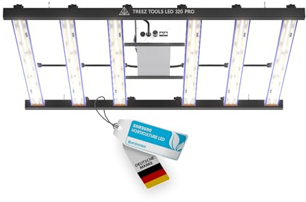 TREEZ TOOLS® Pro LED Grow Light | 320W | Full-Spectrum Pflanzenlampe für Indoor-Garten & Anzucht