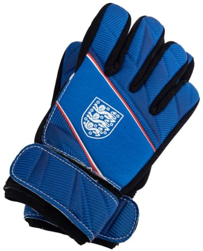 Hy-Pro Officially Licensed England FA Goalkeeper Gloves - Junior, Fuse Design, Goalie, with Strong Palm Girp for High Performance, Boys and Girls