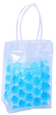 Amosfun Wine Bottle Chill Cooler Ice Bag Bottles Environmental Friendly PVC Chiller Gel Carrier Chilling for Drinks Holder Red Wine Beer