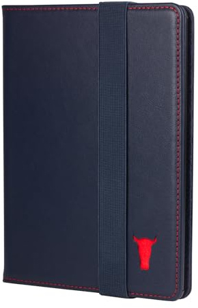TORRO Echt Lederhülle Kompatibel mit Kindle Paperwhite, Kindle Paperwhite Signature Edition and Kindle Colorsoft Signature Edition 2024 Veröffentlichung (7 Zoll-Bildschirmgröße) - Marineblau