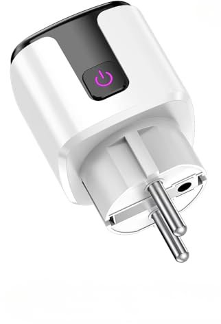Presa collegata Alexa, Smart Life WiFi Plug 20A Presa con Controllo dell'Alimentazione Timer Socket Serratura per Bambini,Google Home Alexa,Presa collegata HomeKit