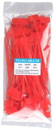 RepèRe Fil Electrique Marqueurs d'étiquettes en plastique, 100 pièces, marqueur de fil de maille, attaches à fermeture éclair autobloquantes, étiquette de câble colorée, attaches de câble, attaches en