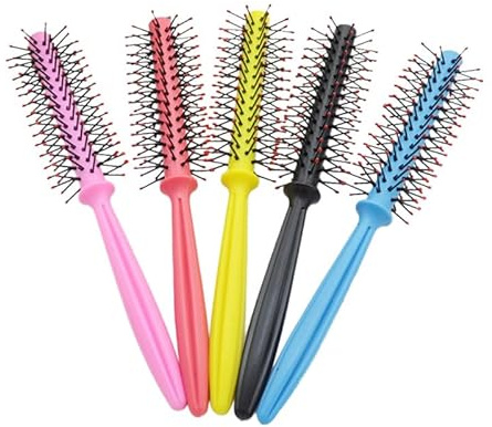 Healeved Peigne À Cheveux Bouclés En Plastique 7.1 Pouces Brosse Ronde Pour Coiffure Sans Chaleur Style Rolling Idéal Pour Boucles Douces Et Faciles