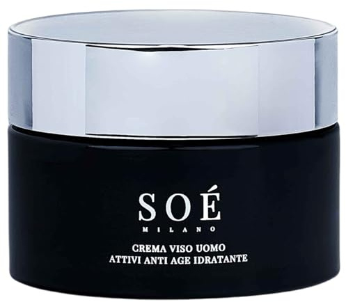 Crema Viso Antiage Uomo con Acido Ialuronico, Collagene e Bava di Lumaca – Idratante, Rassodante, Effetto Freschezza – Skincare Naturale Made in Italy – Senza Siliconi, Parabeni e Paraffina