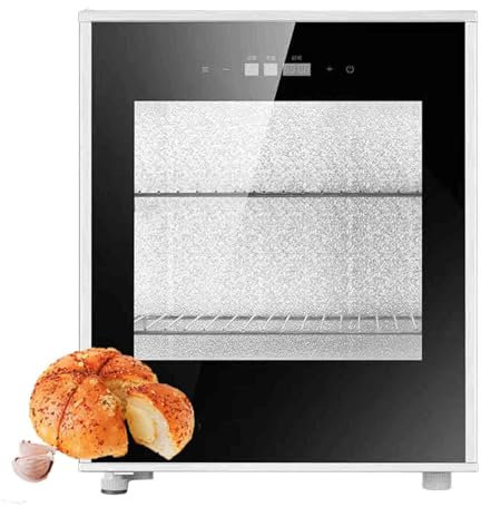 Scatola per la lievitazione dell'impasto del pane, controllo del timer della temperatura, lievitatore per impasto del pane, lievito madre visibile, scaldavivande per casa
