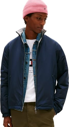 Tommy Hilfiger herr LW vändbar jacka MW0MW41862 andra jackor, blå, L, Blå (ökenhimmel), L