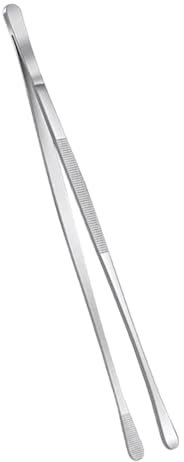 TOYANDONA Metal Cooking Tongs Stainless Steel Grilling Serving Tweezers Ergonomic Design for BBQ Culinary Use for Pasta Salad Food Plating