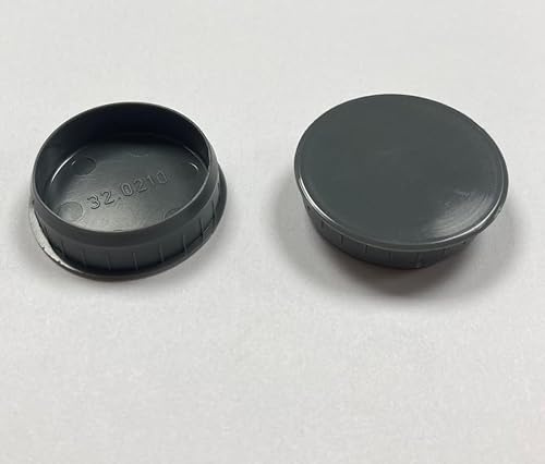 Pack of 10 35mm Hole Covers for Cupboard Hinge Dark Grey Cover Cap