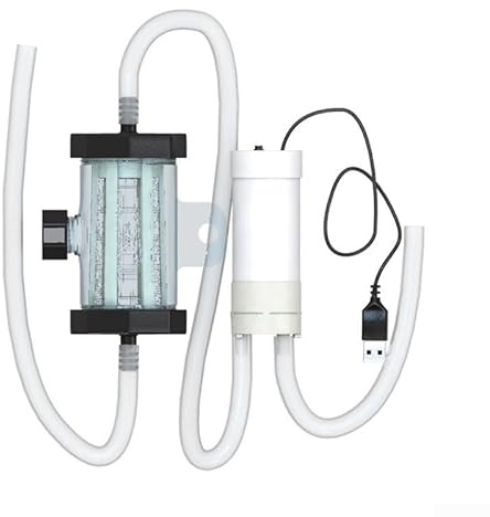 HOHOVYVY Elektrischer Aquarium Kiesreiniger USB Pumpe Wasserwechsel System Bodenreiniger Für Fischbecken(3Meter)