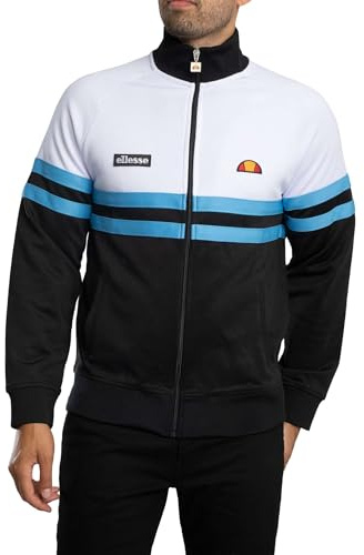 Ellesse Uomo Giacca Track Rimini, White/Blue/Black, XXL