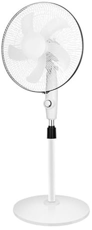 Ventilador de Pedestal de Pie, Ventilador de Piso Volumen de Aire Grande para la Oficina (Cable de abrazadera de batería)