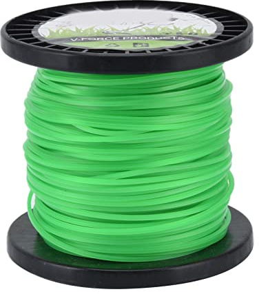 Hilo de desbrozadora de 2,0 mm, hilo de desbrozadora verde para cortacésped, recorte de césped (100 m/328,1 pies)