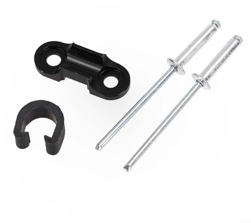 CashMuch For Bike Brake Line Cable Holder Clips, Aluminum Alloy Construction, Perfect For Brake Line Diameter Within 6 3Mm Black