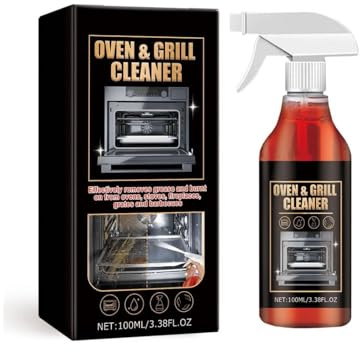 Backofen und Grillreiniger, Backofenreiniger,Oven Cleaner,Backofenreiniger Extra Stark,Ofenreiniger,kraftvoller Reiniger und Fettlöser für Backofen,Grill,Herdplatte,gegen Verkrustungen