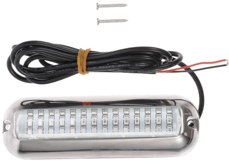 IMIKEYA Lampe Sous-marine Étanche pour Bateau en Acier Inoxydable Ip68 Structure Étanche et LED Haute Intensité pour Éclairage Sous-marin Ponton et Bassin