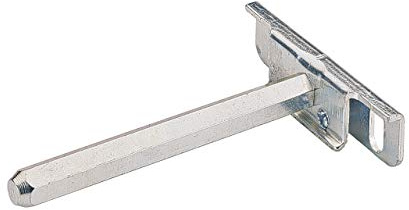 Hettich MB-Regalbodenträger mit Tragbolzen SW 10 mm Titan 47661,L 100mm STA verzinkt