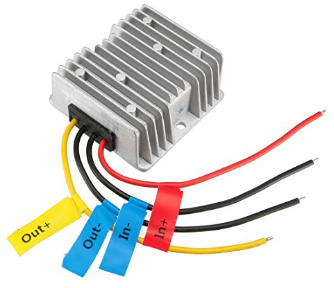 uxcell Power Converter Regulator DC24V(20V~35V) to DC19V 5A 95W Waterproof Voltage Convert Transformer