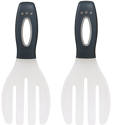 Dexas Long Handled Salad Hands, Gray