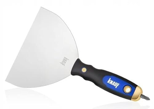 Knauf Schraubgriff-Spachtel mit Bit zum Spachteln von Fugen, 15-cm breit, rostfrei – Bit-Spachtel zum Verspachteln von Spachtelmasse und Schrauben von Gipskarton-Platten / Gipsfaser-Platten