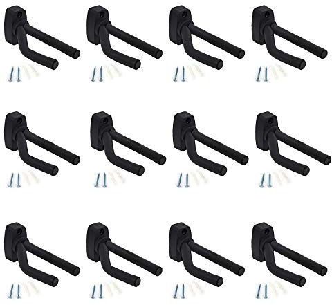 Tosnail 12 Pack Wall Mount Guitar Hangers Hooks Holders