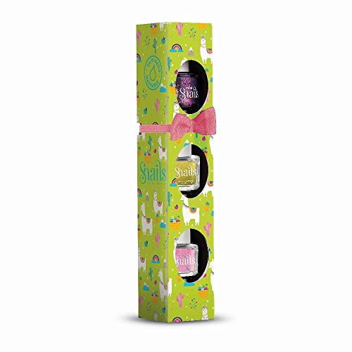 Snails 513677, Kinder Nagellack Geschenkset, Mini Llama 3x7ml, auf Wasserbasis, abwaschbar, unbedenklich, vegan