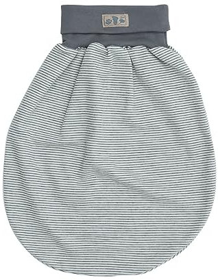 Lilano, Schlafsack/Pucksack mit Nabelbund, Merinowolle (kbT), Seide, 210 g/m² (Hellgrau/Natur)