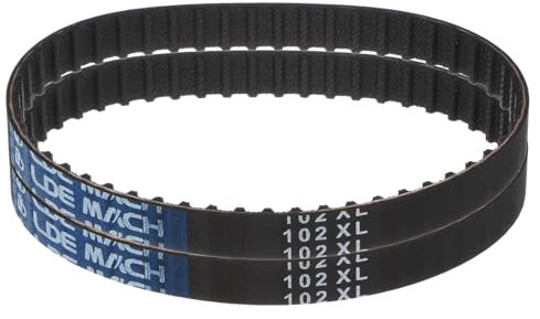 sourcing map 2 Stück 102XL 037 Zahnriemen 51 Zähne Gummi Zahnriemen 0,37 Breite 0,20 Steigung Gummizahnriemen Keilriemen Industrie Antriebsriemen Mechanische Ersatzriemen