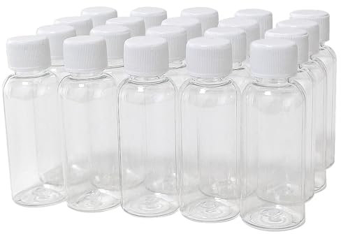 20pcs bouchon en plastique blanc bouteille en plastique 40ml bouchon cosmétique conteneur voyage sac Lotion PET portable