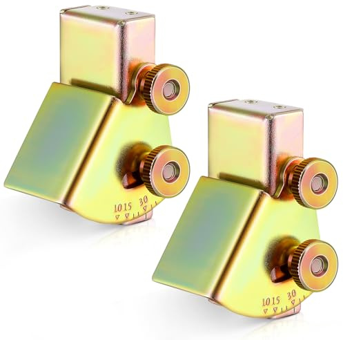 Feekoon Knife Sharpening Angle Guide for 1 x 30 Belt Sander, Adjustable Angle Guide from 10 to 45, Blade Sharpener Jig Sharp Universal Knife Angles Guides, Sharpen Exact Angles(2 Pcs,into Belt)