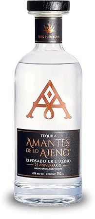 Amantes de lo Ajeno Tequila Cristalino Artesanal – 100% Agave Azul, Reposado – Licor Premium – 700ml – 40% alc.