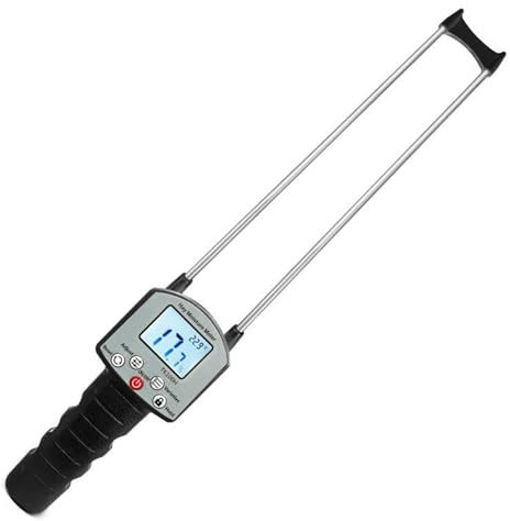 THYXGS Misuratore di umidità Portatile per Fieno, Misuratore di umidità per Balle di Fieno con Sonda, per Misurazioni Rapide E Accurate Dell'umidità, per Foraggio, Leymus Chinensis