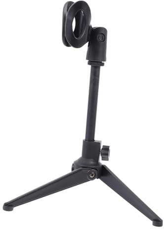 YARNOW 1pezzi Supporto Per Microfono in Treppiede Da Tavolo Staffa Per Microfono Flessibile Regolabile Per Broadcasting e Podcasting