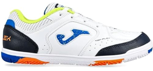 Joma Top Flex JR Zapatillas fútbol Sala para niño TPJW2502IN (Blanco, Sistema Tallas Calzado EU, Niño (2-5 años), Números, Mediano, 32)