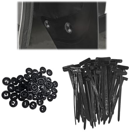 VIVIDRISE Serre Cable Plastique, Colliers de Serrage professionnelles, Attaches Autobloquantes Universelles en Nylon, Collier de Serrage pour DIY Projet, Bricolage, Jardinage(50 Pcs)