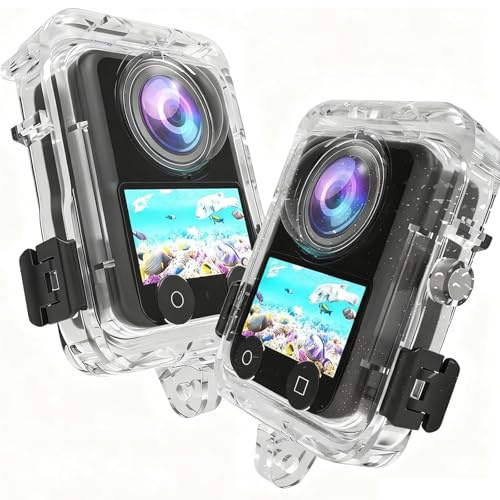 Honbobo osynligt dykfodral för DJI Osmo 360, 40M vattentätt fodral undervattensfodral skyddande fodral skyddshölje tillbehör för DJI OSMO 360