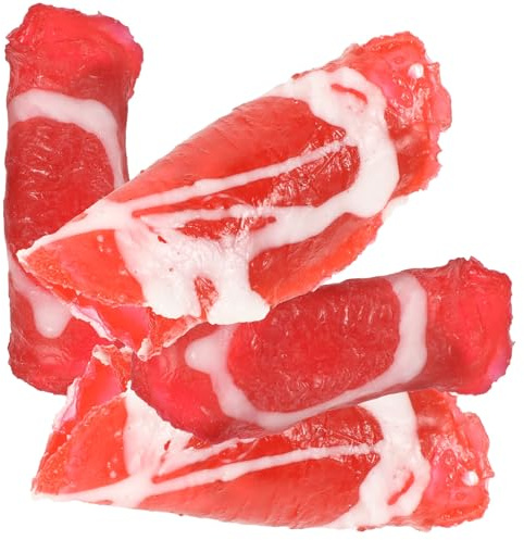 UPKOCH 4 Pièces Rouleau de Viande Artificielle Réaliste en PVC Modèle de Faux Aliment pour Jeu de Simulation et Décoration Accessoire la Cuisine Éducatif pour Garçon et Filles
