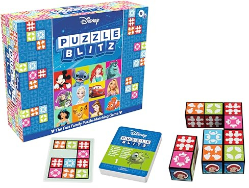 Goliath – Disney Puzzle Blitz – Brettspiel für Kinder ab 8 Jahren – Disney-Spiel für 2 bis 4 Spieler – Familienspiel, auch für Erwachsene geeignet – Puzzlespiel für die ganze Familie