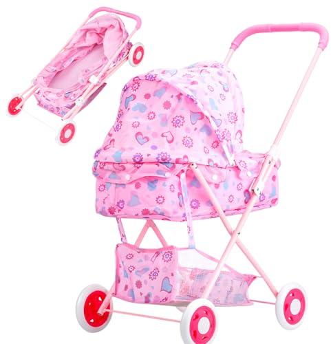 Generico Puppenwagen | Carriage Puppenhochstuhl | Puppenhochstuhl | Kindergartenspielzeug mit hoher Festigkeit Realistisches Spielzeug für den Ostergeburtstag für Kinder