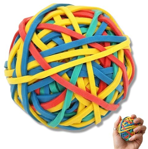 SXKJGQ Rubber Bands Office, Elastic Band Ball, Elastic Ring Office Supplies Suitable for Offices, Schools, and Homes