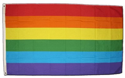 Flaggenfritze XXL Flagge Fahne Regenbogen 150 x 250 cm
