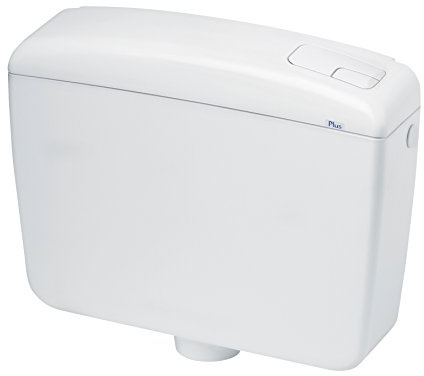 Waterful SPK1000 Cassetta Scarico WC a Zaino, 2 Tasti Completa, Bianco