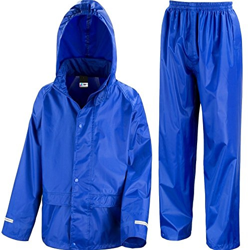 Rainsuit Shop Kids Waterproof Jacket and Trouser Suit Set Boys or Girls Royal Blue
