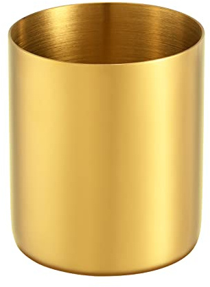 Porte-stylos en acier inoxydable 304 doré – Organisateur de fournitures de bureau – Épaisseur 1,2 mm