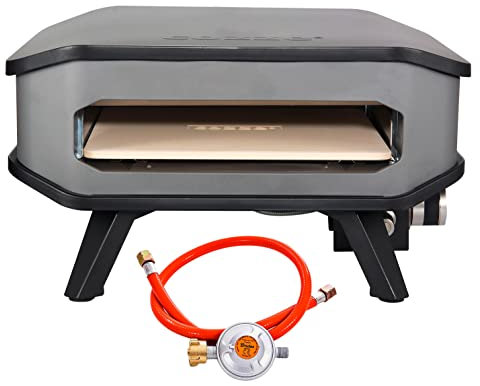 Cozze® 13 Gas-Pizzaofen für den Außenbereich mit Pizzastein und Regler, 5.0 kW 50 mbar – Perfekte Pizzen in nur 2 Minuten