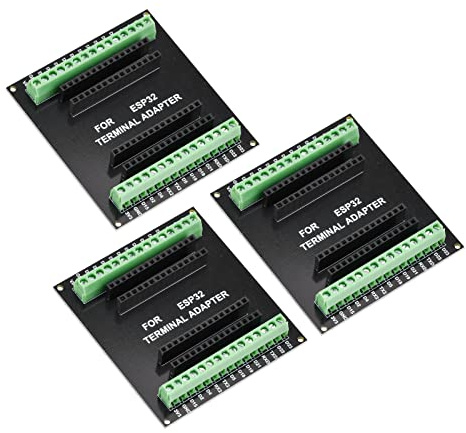 diymore 3pcs ESP32 1 in 2 Breakout Boards for 30PIN Narrow Version ESP32 ESP-WROOM-32 Microcontroller Compatible with ESP32 Devkit V1