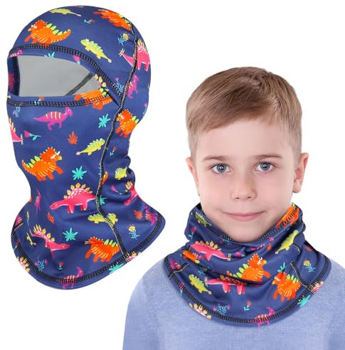TAGVO Kinder Sturmhaube Winter, Warm Balaclava Winddicht Gesichtsmaske Skimaske mit Fleece, Atmungsaktive Radfahren Sturmhaube Motorradmaske Wintermütze für Jungen Mädchen 4–10 Motorrad Fahrrad Laufen