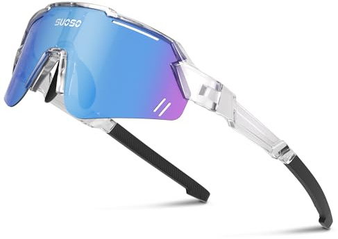 suoso Kids Sports Polarized Sunglasses: Youth Baseball Sun Glasses, Cycling Glasses for Boys Girls Age 6-12 Lightweight TR90 Frame UV400 Protection for Teens