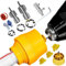 StyBtt Juego de 12 Juego de Machos y Terrajas, Machos para Roscas para Taladros Eléctricos, Roscadora de Tubos de PVC, Juego de Machos de Roscar, con Extractor de Tornillos