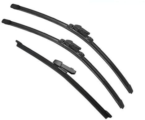 QAQMHVCVB 3 Stück Wischerblätter Für VW Für Golf 7 MK7 2012–2018 Doppelgummi-Heckscheibenwischer Autozubehör 2014 2015 2016 2017 2018(3PCS)