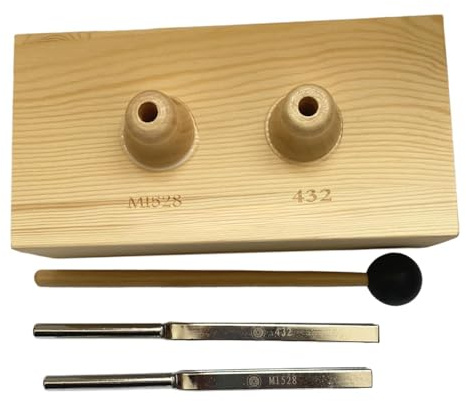 Harilla Stimmgabel Resonanzkasten mit Holz Experimentelles Instrument für Sportmassage Praxis Physikalische